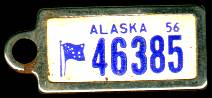 1956 Alaska DAV Tag