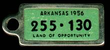 1956 Arkansas DAV Tag