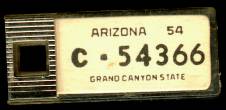 1954 Arizona DAV Tag
