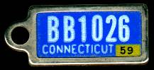 1959 Connecticut DAV Tag