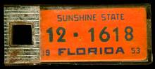 1953 Florida DAV Tag