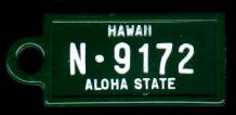 1961 Hawaii DAV Tag