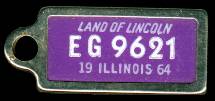 1964 Illinois DAV Tag