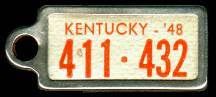 1948 Kentucky DAV Tag