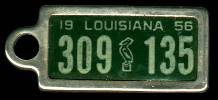 1956 Louisiana DAV Tag