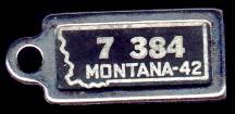 1942 Montana DAV Tag