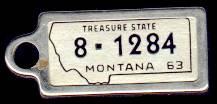 1963 Montana DAV Tag