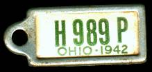 1942 Ohio DAV Tag