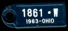 1963 Ohio DAV Tag