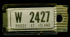 1947 Rhode Island DAV Tag