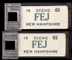 1961 New Hampshire DAV Tags