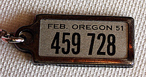 Oregon 1951 Sterling Silver DAV Tag